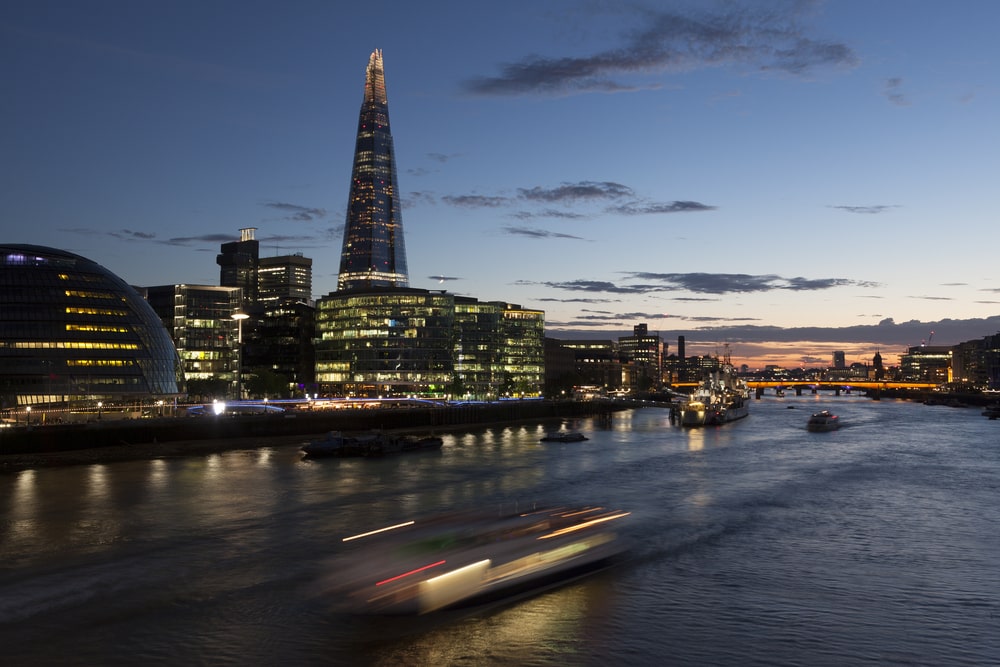 sightseeing cruise down the River Thames